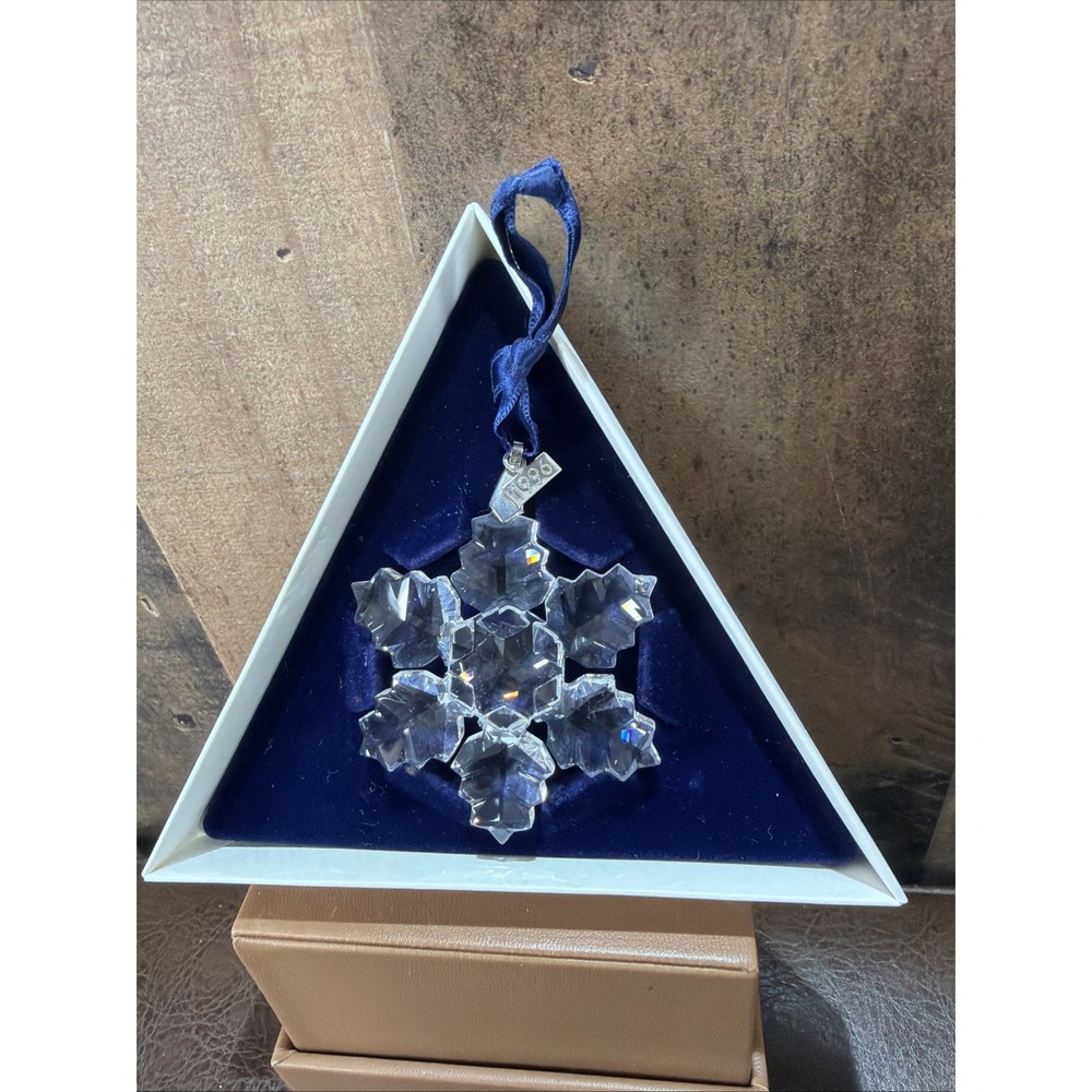 Swarovski Crystal 1996 Annual Edition Christmas Ornament Snowflake Star Vintage